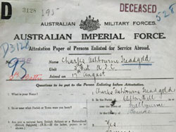 War Service Record