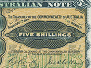 Photo of a five Shillings note