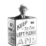 A walking advertisement for the Second Peace Loan, July 1920. PN-001673