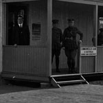The Commonwealth Bank of Australia AIF Depot in Liverpool, Sydney, New South Wales with staff members standing outside, September 1916. PN-000264