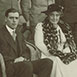 The Prince of Wales at Government House, Sydney, June 1920. On either side of the Prince are Sir Walter Davidson (Governor, NSW) and his wife, Dame Margaret Davidson. PN-002051
