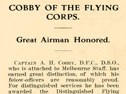 'Cobby of the Flying Corps'